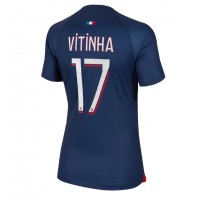 Dres Paris Saint-Germain Vitinha Ferreira #17 Domáci pre Ženy 2023-24 Krátky Rukáv